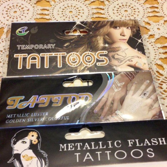 Temporary Tattoo bundle, gold and silver - Picture 7 of 7